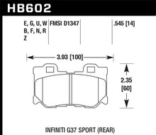 Load image into Gallery viewer, Hawk 14-19 Infiniti Q50 Rear ER-1 Brake Pads Brake Pads - Racing Hawk Performance