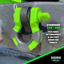 Load image into Gallery viewer, Rhino USA Shackle Kits Rhino USA 8T Super Shackle 2-Pack (Green)