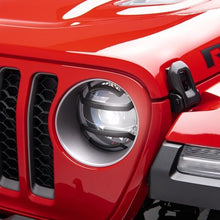 Load image into Gallery viewer, Rugged Ridge 18-20 Jeep Wrangler JL / 2020 Jeep Gladiator JT Black Elite Headlight Guards Black Rugged Ridge
