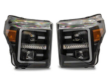 Load image into Gallery viewer, Raxiom 11-16 Ford F-250 Super Duty LED Projector Headlights - Blk Housing (Clear Lens) Headlights Raxiom