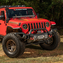 Load image into Gallery viewer, Rugged Ridge Venator Front Bumper W/Overrider & Winch Tray JL Rugged Ridge