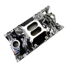 Load image into Gallery viewer, Edelbrock Engine Intake Manifold Edelbrock Edelbrock RPM Air-Gap Manifold for Small-Block Chevy Vortec, Chrome Plasma 7516-CP