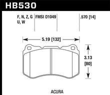 Load image into Gallery viewer, Hawk 07-08 Acura TL Type S Performance Ceramic Street Front Brake Pads Brake Pads - Performance Hawk Performance