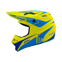 Load image into Gallery viewer, Answer 26 AR1 Mototown Helmet Matte Hyper Acid/Cyan/Dark Blue - XS