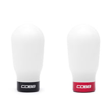 Load image into Gallery viewer, Cobb Subaru 6-Speed Tall Weighted COBB Shift Knob - White (Incl. Both Red + Blk Collars) Shift Knobs COBB