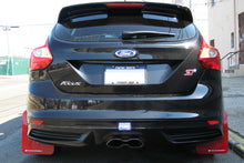 Load image into Gallery viewer, Rally Armor 12-19 Ford Focus ST / 16-19 RS Nitrous Blue UR Mud Flap w/White Logo Mud Flaps Rally Armor