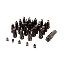 Load image into Gallery viewer, Rugged Ridge Bullet Lug Nut and Valve Stem Cap Kit Black 1/2-20 Rugged Ridge