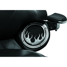 Load image into Gallery viewer, Kuryakyn Flame Speaker Grills For 14-Up Touring Models Chrome
