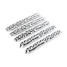 Load image into Gallery viewer, Rugged Ridge Elite Dr Hndle Insert Contrast Tread4D 07-18 Jeep Wrangler JK Rugged Ridge