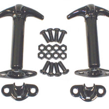 Load image into Gallery viewer, Rugged Ridge 41-95 Jeep CJ / Jeep Wrangler Black Hood Catch Kit Rugged Ridge