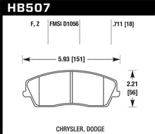 Load image into Gallery viewer, Hawk 09-10 Dodge Challenger SE/06-10 Charger SE/05-10 Chrysler 300 HPS Street Front Brake Pads Brake Pads - Performance Hawk Performance