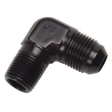 Load image into Gallery viewer, Russell Performance -6 AN to 1/4in NPT 90 Degree Flare to Pipe Adapter (Black) Russell