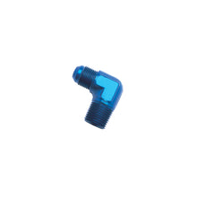 Load image into Gallery viewer, Russell Performance -6 AN to 1/4in NPT 90 Degree Flare to Pipe Adapter (Blue) Russell