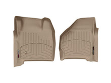 Load image into Gallery viewer, WeatherTech 99-07 Ford F250 Super Duty Crew Front FloorLiner - Tan | 450021