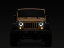 Load image into Gallery viewer, Raxiom 07-18 Jeep Wrangler JK 7-Inch V2 Dragon Eye LED Headlights- Black Housing- Clear Lens | J195064