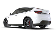 Load image into Gallery viewer, Rally Armor 20-24 Tesla Model Y White UR Mud Flap w/Black Logo Mud Flaps Rally Armor