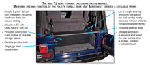 Load image into Gallery viewer, Tuffy Tj Tailgate Security Enclosure- 01Blk 9706 Tj Wg Cargo Boxes & Bags Tuffy Products