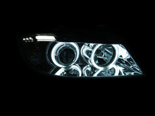 Load image into Gallery viewer, ANZO 2006-2008 BMW 3 Series E90-E91 Projector Headlights w/ Halo w/ LED Bar Chrome (CCFL) Headlights ANZO