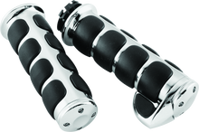 Load image into Gallery viewer, Kuryakyn Premium ISO Grips With Throttle Boss Dual Cable Chrome Misc Powersports Kuryakyn