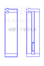 Load image into Gallery viewer, King Engine Bearings Mercedes Benz Om611.960/981/821/962/966 (Size +0.50mm) Main Bearing Set Bearings King Engine Bearings