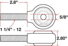 Load image into Gallery viewer, SPC Performance XAXIS Rod End Ball Joint Ball Joints SPC Performance