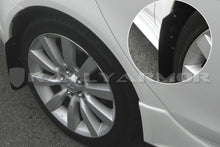 Load image into Gallery viewer, Rally Armor 07-17 Mitsubishi Lancer Basic Black Mud Flap w/ Black Logo Mud Flaps Rally Armor