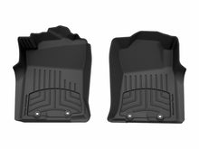 Load image into Gallery viewer, WeatherTech 12-15 Toyota Tacoma 1st Row Front FloorLiner HP - Black | 446551IM