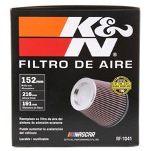 Load image into Gallery viewer, K&N Round Tapered Universal Air Filter 6 inch Flange 7 1/2 inch Base 5 inch Top 7 1/2 inch Height