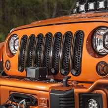 Load image into Gallery viewer, Rugged Ridge Grille Inserts Perforated 07-18 Jeep Wrangler Rugged Ridge