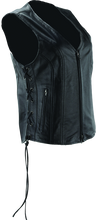 Load image into Gallery viewer, Kuryakyn Leather By River Road Sapphire Leather Vest Black Womens - Small Vests Kuryakyn