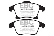 Load image into Gallery viewer, EBC 13+ Ford Fusion 1.6 Turbo Ultimax2 Front Brake Pads Brake Pads - OE EBC