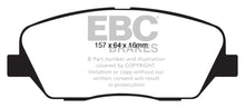Load image into Gallery viewer, EBC 08-11 Kia Borrego 3.8 Ultimax2 Front Brake Pads Brake Pads - OE EBC