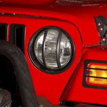 Load image into Gallery viewer, Rugged Ridge Headlight Bezels Black 97-06 Jeep Wrangler Rugged Ridge