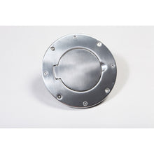 Load image into Gallery viewer, Rugged Ridge Non-Locking Gas Cap Door Polished Alum 97-06 Wrang Rugged Ridge
