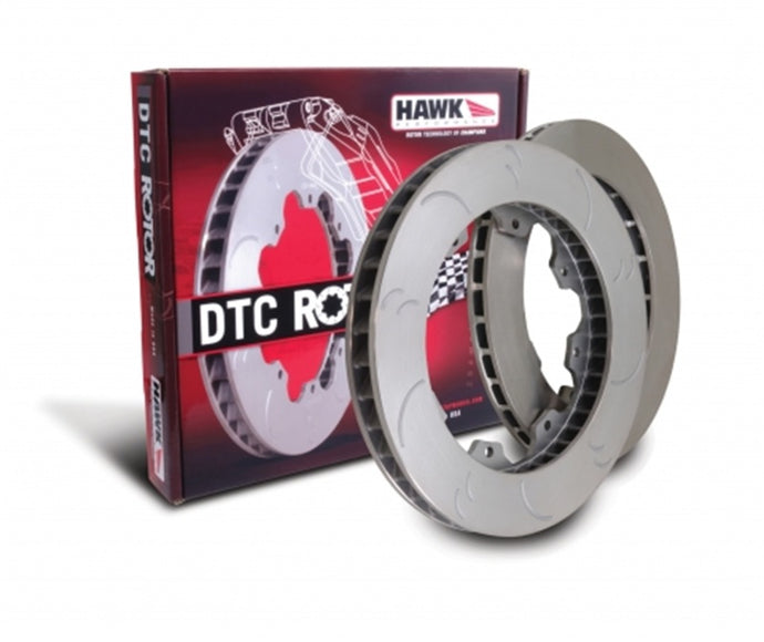 Hawk DTC 12.88in Diameter Left 12 bolt Directional w/ Gas Vents Brake Rotors - Slotted Hawk Performance   