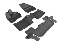 Load image into Gallery viewer, 3D MAXpider 2011-2014 Ford Explorer Kagu 1st & 2nd & 3rd Row Floormats - Black | L1FR07901509
