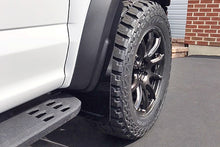Load image into Gallery viewer, Rally Armor 17-20 Ford F-150 Raptor Gen 2 Black UR Mud Flap w/White Logo Mud Flaps Rally Armor