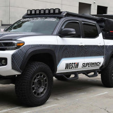 Load image into Gallery viewer, Westin 2016-2018 Toyota Tacoma Double Cab 4dr Wade In-Channel Wind Deflector 4pc - Smoke Westin