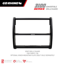 Load image into Gallery viewer, Go Rhino 18-20 Ford F-150 (Excl. APA/ACC Models) 3100 Series StepGuard Center Grille ONLY - Tex. Blk Grille Guards Go Rhino