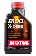 Load image into Gallery viewer, Motul Synthetic Engine Oil 8100 5W30 X-CESS 1L - Comes in a Case of 12 Units | 108944