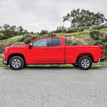 Load image into Gallery viewer, Westin 14-18 Chevy/GMC Silverado/Sierra 1500/2500/3500 Double Cab Outlaw Drop Nerf Bars Tex Black | 20-13715