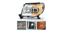 Load image into Gallery viewer, Raxiom 05-11 Toyota Tacoma Axial Series Switchback Proj Headlights- Chrome- Clear Lens | TT23362