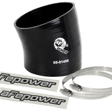 Load image into Gallery viewer, afe Magnum FORCE Intake Coupling Kit (3-1/2IN ID to 3-1/4 IN ID x 15 Deg.) Elbow Coupler - Black aFe