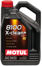 Load image into Gallery viewer, Motul 5L Synthetic Engine Oil 8100 5W30 X-CLEAN Plus - Comes in a Case of 4 Units | 106377