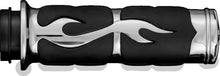 Load image into Gallery viewer, Kuryakyn ISO Flame Grips Metric Chrome Kuryakyn