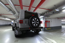 Load image into Gallery viewer, Rally Armor 18-24 Jeep JL Wrangler Black UR Mud Flap w/Blue Logo Mud Flaps Rally Armor