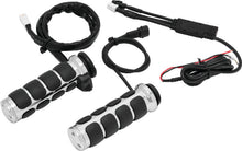 Load image into Gallery viewer, Kuryakyn Heated ISO Grips Throttle-By-Wire Chrome Kuryakyn