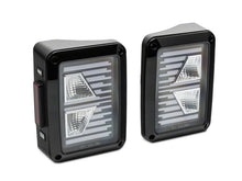 Load image into Gallery viewer, Raxiom 07-18 Jeep Wrangler JK Axial Series Vision LED Tail Lights- Blk Housing (Clear Lens) Tail Lights Raxiom