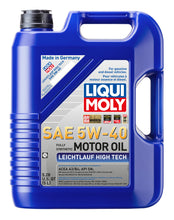 Load image into Gallery viewer, LIQUI MOLY 5L Leichtlauf (Low Friction) High Tech Motor Oil SAE 5W40 - Comes in a Case of 4 Units | 2332