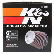 Load image into Gallery viewer, K&N Round Tapered Universal Air Filter 6 inch Flange 7 1/2 inch Base 5 inch Top 7 1/2 inch Height